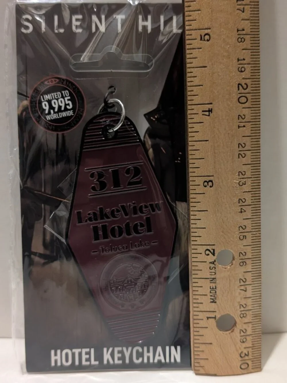 Silent Hill Lakeview Hotel Keyring Red Edition Official Collectible Keychain